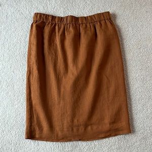 J. Crew lined elastic waist pencil skirt